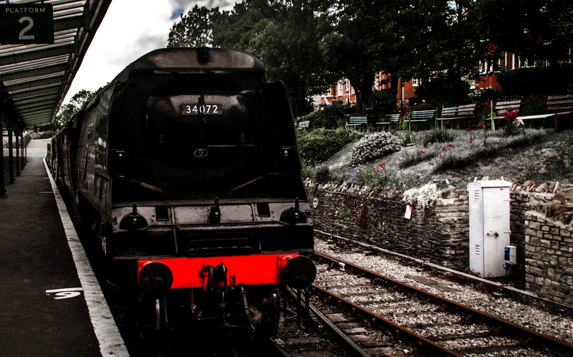 Platform 2 at Swanage railway station