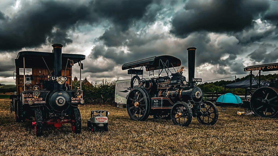Traction engines at Barton Steam
