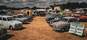 Some of the Austin A30 & A35 on public display at South Cerney